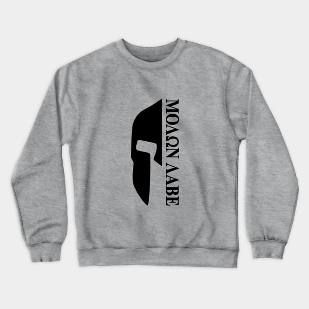 Mod.31 Molon Labe Greek Spartan Crewneck Sweatshirt by parashop